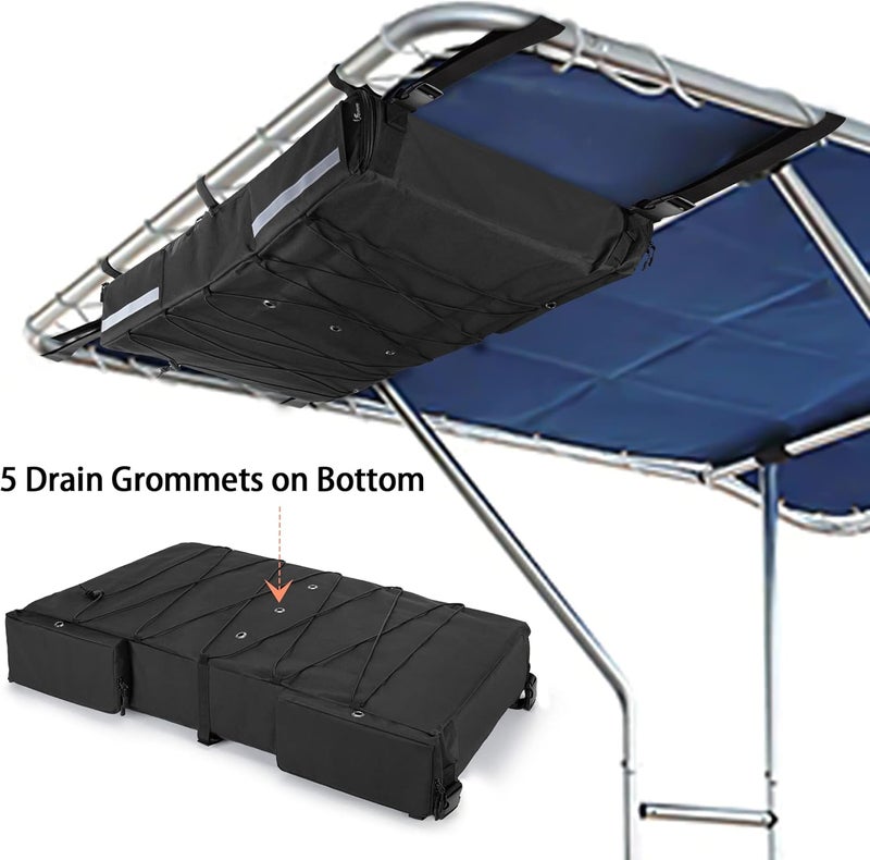 Fasrom T-top Storage Bag for Boat Life Jackets, Holds up to 4/6 Type II Life Jackets, Black (NOT INCLUDES LIFE JACKETS) - Image 5